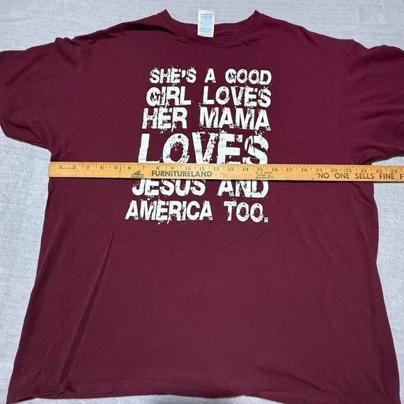 Tom Petty Lyric Graphic T-shirt Burgandy Large Delta Tag - Picture 3 of 5